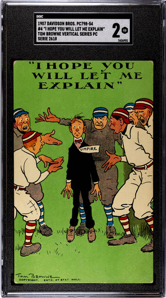 1907 David Bros. PC798-54 I Hope You Will Let Me Explain #4 SGC 2 front of card