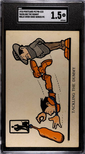 1910 PC798-C23 Tackling The Dummy Walk-Over Shoe Series SGC 1.5 front of card