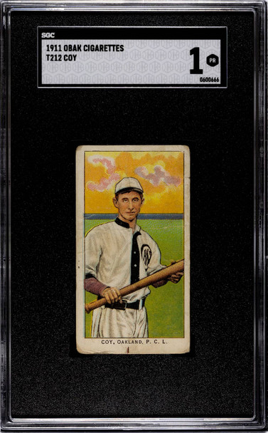 1911 Obak Cigarettes Coy Type 3 SGC 1 front of card