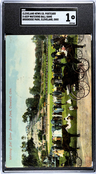 1910 Cleveland News Co. D 6529 Watching Ball Game SGC 1 front of card