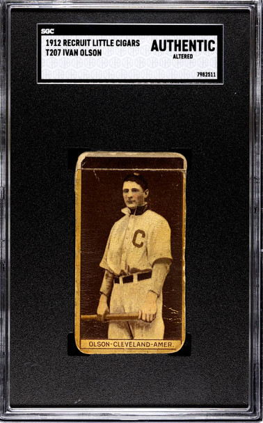 1912 T207 Ivan Olson SGC A front of card