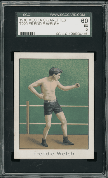 1910 T220 Champions Freddie Welsh SGC 5 front of card