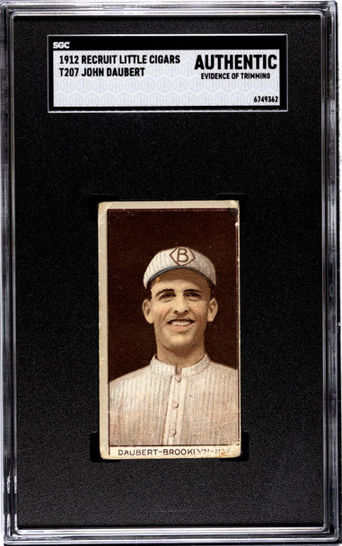 1912 T207 John Daubert SGC A front of card