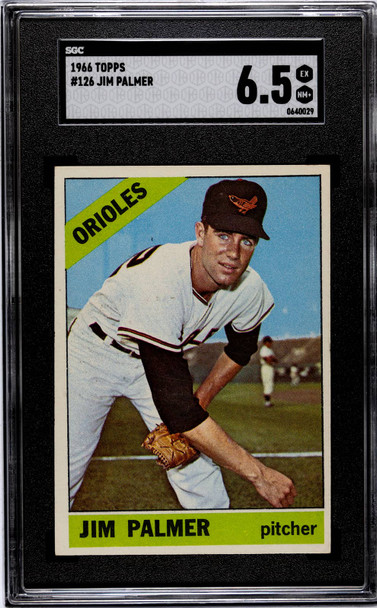 1966 Topps Jim Palmer #126 Baltimore Orioles HOF SGC 6.5 front of card