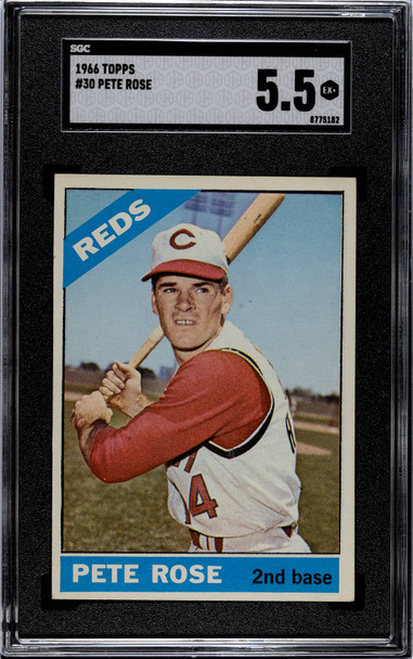 1966 Topps Pete Rose #30 Cincinnati Reds SGC 5.5 front of card