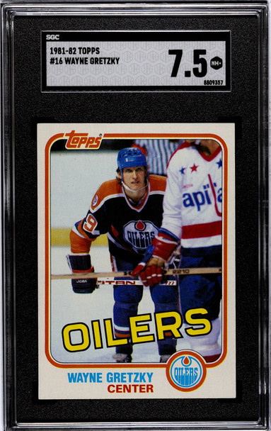 1981-82 Topps Wayne Gretzky #16 Edmonton Oilers HOF SGC 7.5 front of card