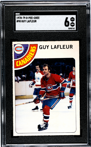 1978-79 O-Pee-Chee Guy Lafleur #90 Montreal Canadiens HOF SGC 6 front of card