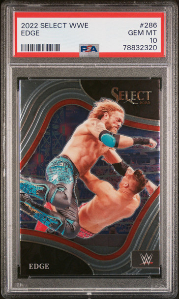 2022 Select Edge #286 WWE HOF PSA 10 front of card