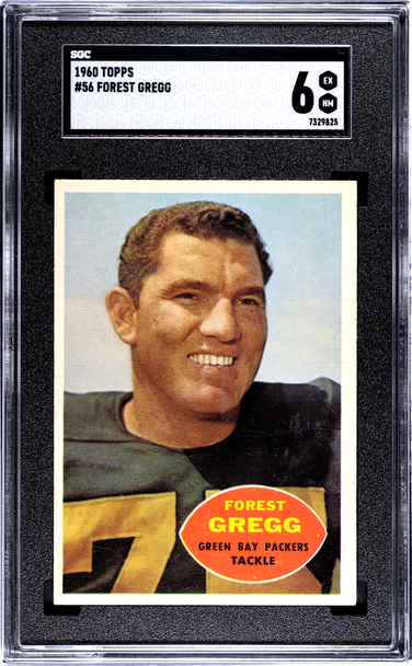 1960 Topps Forest Gregg (Forrest Gregg) #56 Green Bay Packers HOF RC SGC 6 front of card