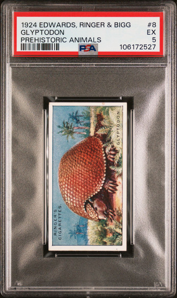 1924 Edwards, Ringer & Bigg Hadrosaurus #9 Prehistoric Animals PSA 5 front of card
