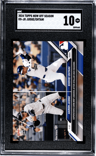 2024 Topps NOW Judge/Ohtani #OS-JO Off Season Multiple SGC 10 front of card