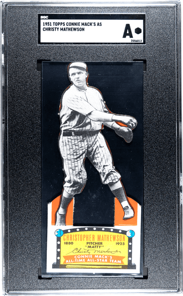 1951 Topps Christy Mathewson Connie Mack's All Stars New York Giants HOF SGC Authentic 812 front of card