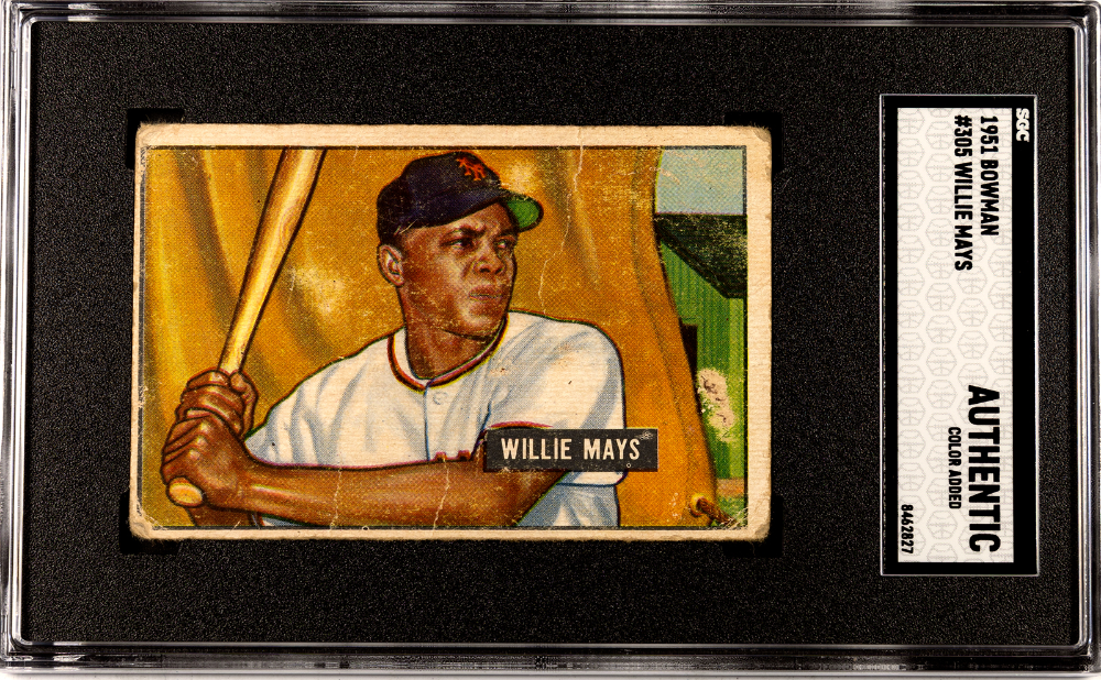 1951 Bowman Willie Mays Rookie Card