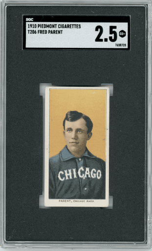 SGC 2.5 1910 T206 Fred Parent