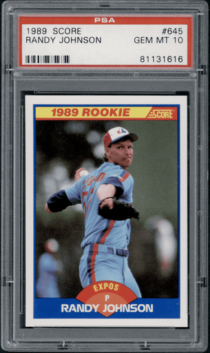 RANDY JOHNSON RC 1989 Score 645 Baseball Card Montreal 