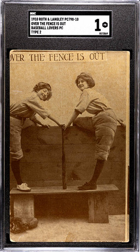 SGC 1 1910 Roth & Langley PC798-10 Over The Fence Is Out Baseball ...