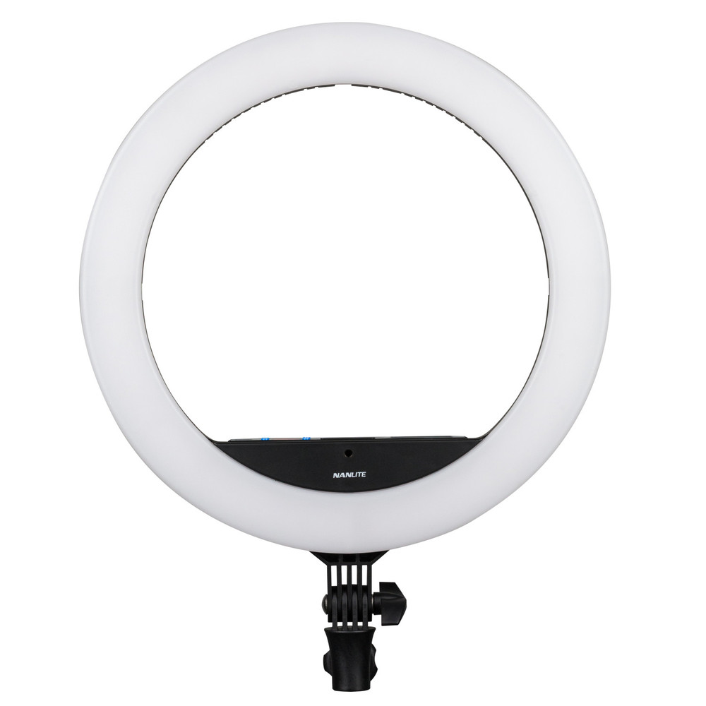 Aro de Luz Nanlite Halo 16C Bicolor y RGB Ajustable 16In LED con Kit de Paso de Energía USB