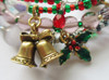 A Christmas Carol Bracelet: The bells ring out and Scrooge knows he has awoken in time for Christmas! The holly charm evokes the holly atop the Cratchit's Christmas pudding.