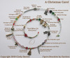 The A Christmas Carol Bracelet tells Dickens story with symbolic beads and charms. It is a unique handmade gift for fans of this book, film or play.