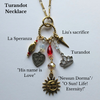 The Turandot Necklace represents Puccini's opera through symbolic beads and charms. This piece makes a great gift for opera lovers.