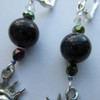 Eclipse Earrings- Gold stone detail