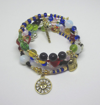 The Magic Flute Opera Bracelet tells the story through symbolic beads and charms. A meaningful opera lover gift.