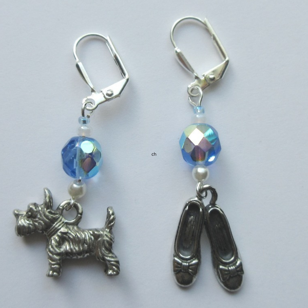 Dorothy and Toto Earrings a great gift for fans of the iconic story the Wonderful Wizard of Oz!