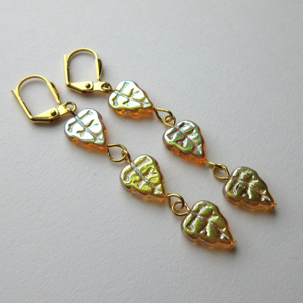 Golden Leaves Earrings