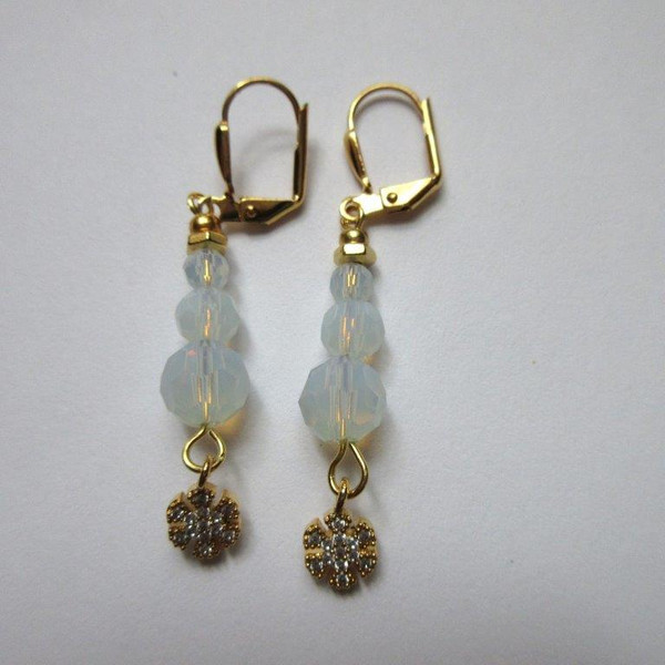 Crystal Snowman Earrings