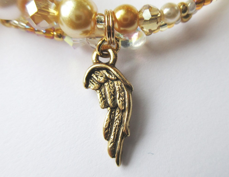 The Wonderful Bracelet detail: Angel wing