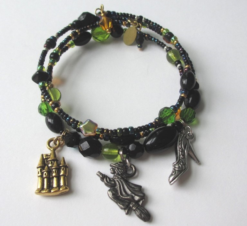 The Wicked Witch bracelet evoking the Wicked witch of the West from the novel the Wonderful Wizard of Oz.