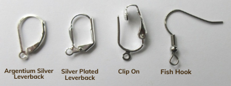 Choose a style of earring backs!
Silver filled lever backs are available for a fee of $10.00