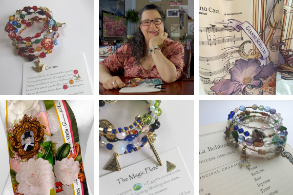 Opera Bracelets and scarves make perfect gifts for opera lovers