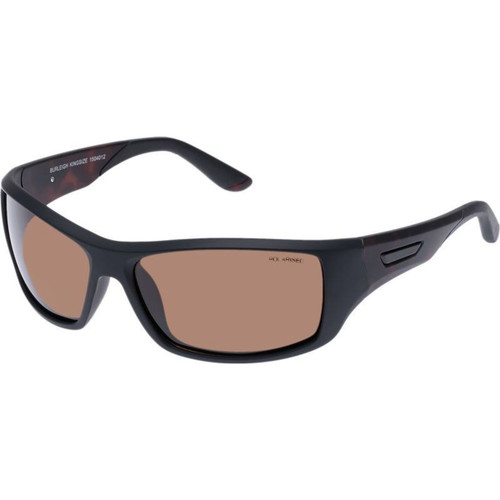 Cancer Council Burleigh Matte Black Tort Brown Polarised Angle