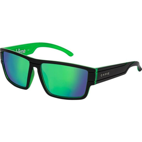 Carve Sublime Matte Black Green Iridium Angle