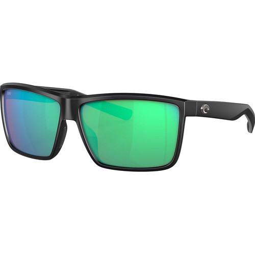 Costa Del Mar Rinconcito Matte Black Green Mirror Polarised Angle