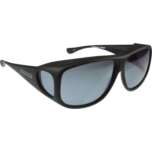 Fitovers Aviator Matte Black/Grey Polarised Lenses