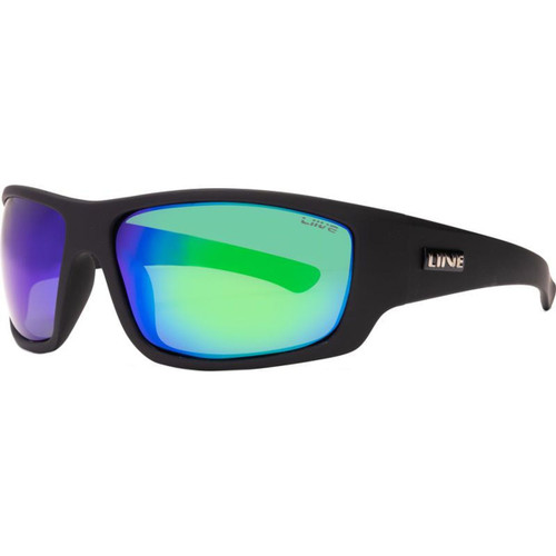 Liive Kuta Matte Black Blue Mirror Polarised Angle
