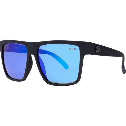Offshore Matte Black Blue Mirror Polarised Angle