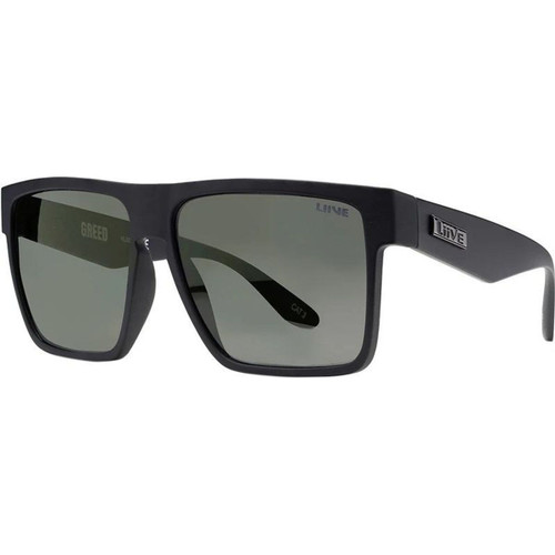 Liive Greed Matte Black Grey Polarised Angle