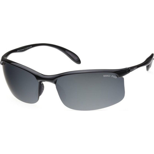 Mako Diver Shiny Black/PC Grey Silver Mirror Polarised Lenses
