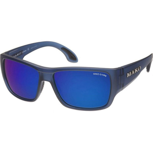 Mako Covert Matte Black and Blue Crystal/Blue Mirror HDIR Polarised Angle