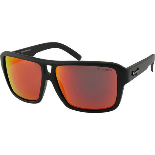 Mangrove Jacks Crosstown Black/Red Mirror Polarised Lenses