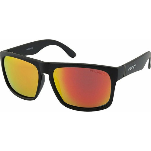 Mangrove Jacks Harley Matte Black/Red Mirror Polarised Lenses