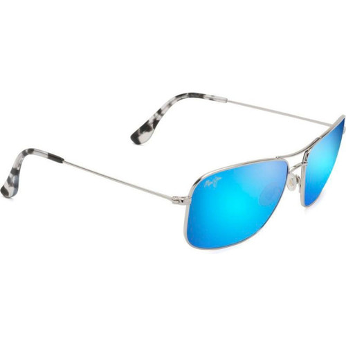 Maui Jim Wiki Wiki Silver/Blue Mirror Polarised Lenses Angle