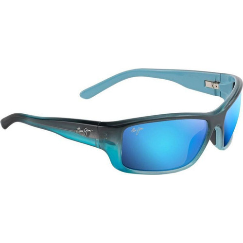 Maui Jim Barrier Reef Blue and Black Sunglasses Angle Image
