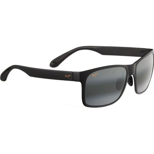Maui Jim Red Sands Matte Black Neutral Grey Angle