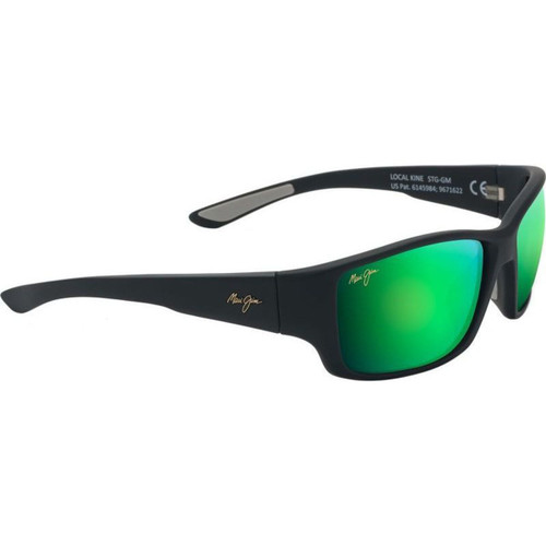 Maui Jim Local Kine Soft Black Maui Green Angle