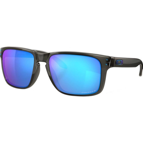 Oakley Holbrook XL Grey Smoke Prizm Sapphire Polarised Angle