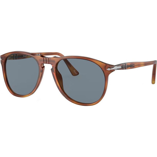 Persol PO9649S Terra Di Siena Light Blue Glass Angle